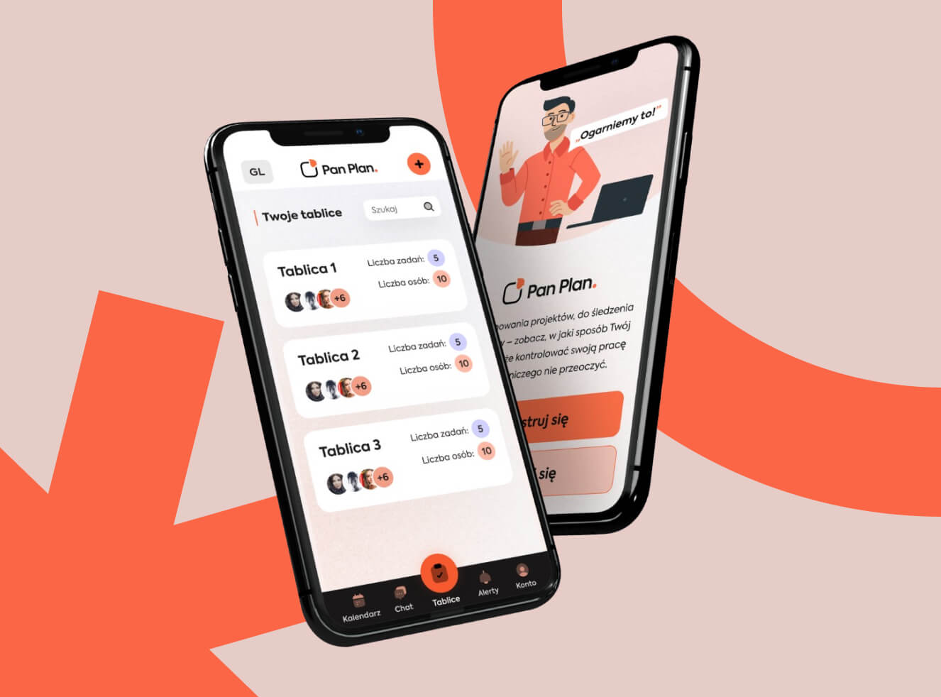 Projekt Pan Plan to aplikacja do której przygotowaliśmy UX