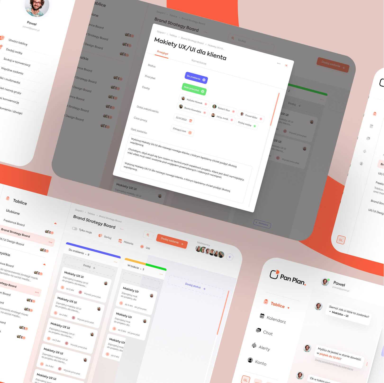 Makiety Ui, które biorą pod uwagę szerokość desktop
