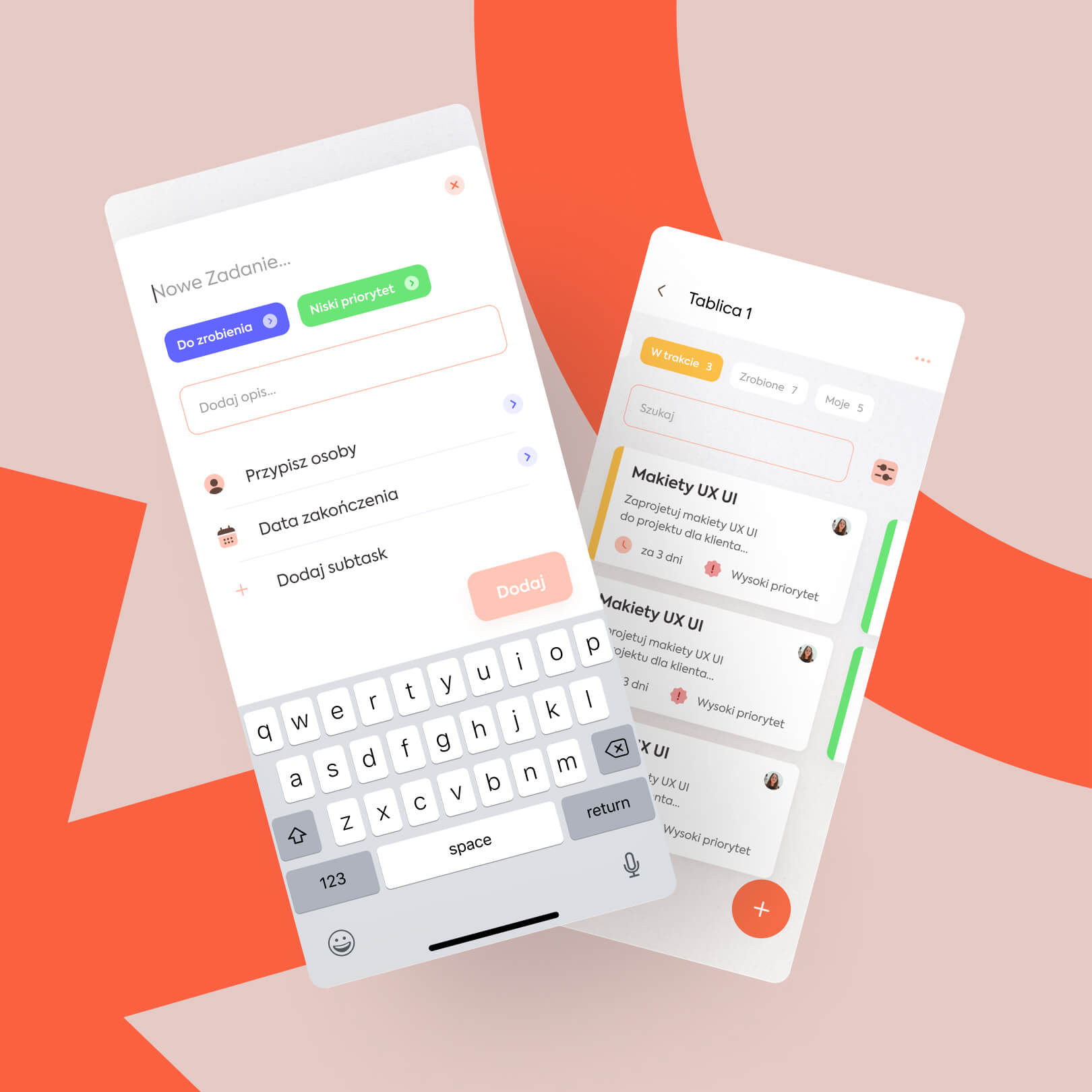 Projekt brał pod uwagę zarówno ekrany mobile, jak i desktop
